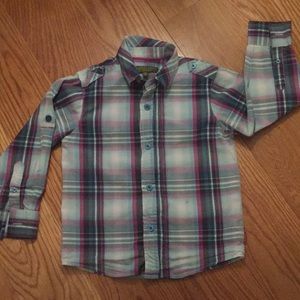 Gently-used zipper & button Ted Baker shirt. Age 5